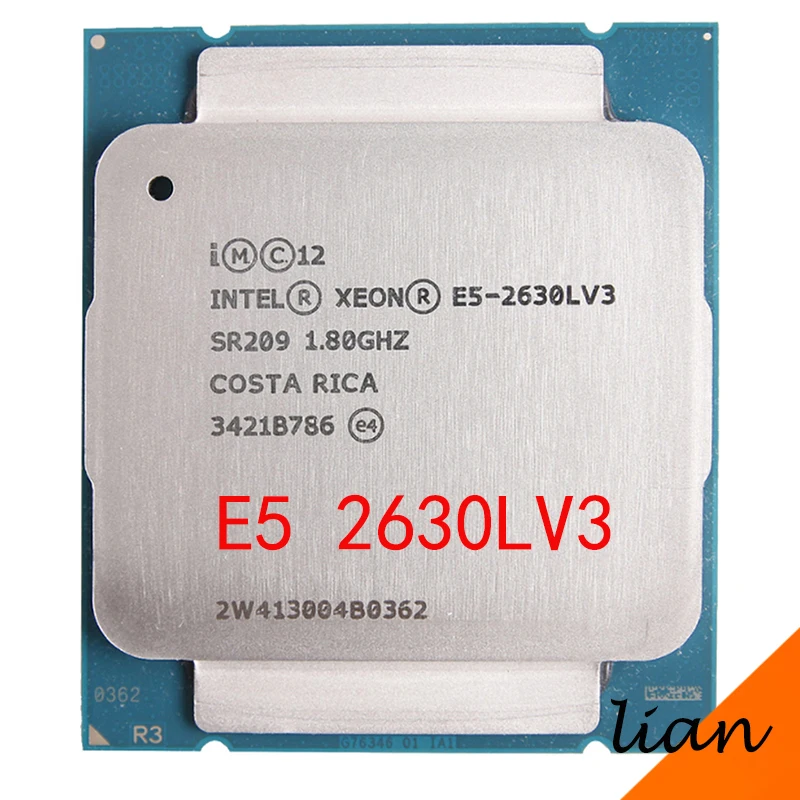 

Intel Xeon E5 2630LV3 E5 2630L V3 8-núcleos de Processador 1.80GHZ 20MB LGA 2011-3 CPU de 22nm