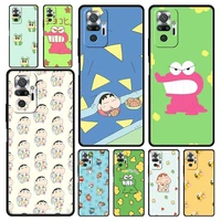 cute crayon shin chan cartoon phone case for xiaomi redmi note 11 10 pro 9s 11s 9 8 7 8t 9c 9a 8a 10s k40 k50 gaming 9t cover