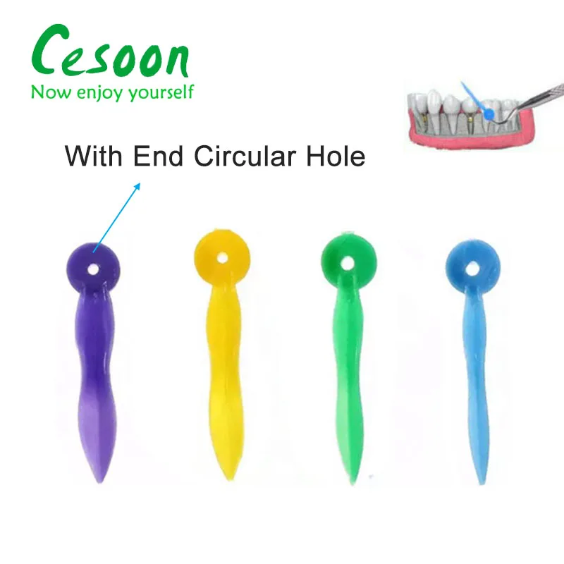 Одноразовые стоматологические клинья с круглым отверстием 200 шт