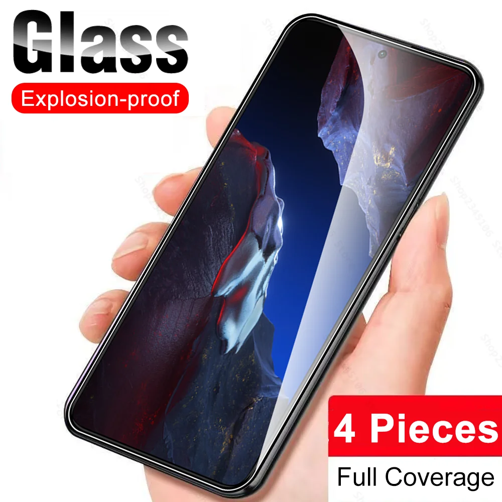 

PocoF5 5G Protective Glass 4Pcs For Xiaomi Poco F5 Pro 6.67'' 2023 Tempered Glass Poxo Pofo F5Pro F 5 PocoF5Pro Screen Protector