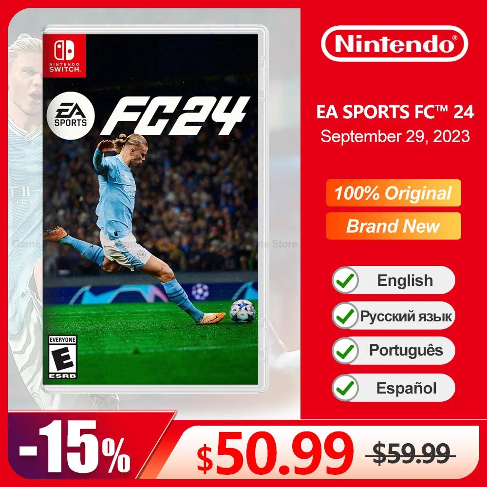 

EA SPORTS FC24 Nintendo Switch игры 100%, официальная карточка для физических игр, спортивный жанр, футбольная игра для игровой консоли Switch