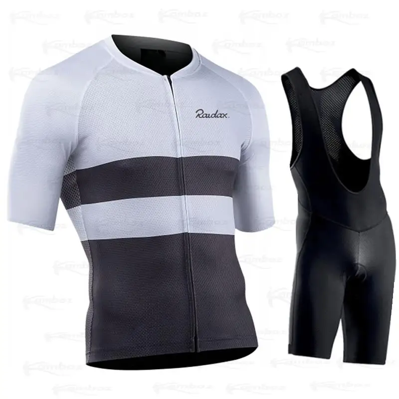 

2023 Raudax Cycling Clothing Set Team Jersey Men's Short Sleeve Quick Dry MTB Clothes Bike Uniforme Ropa Ciclismo Hombre Maillot