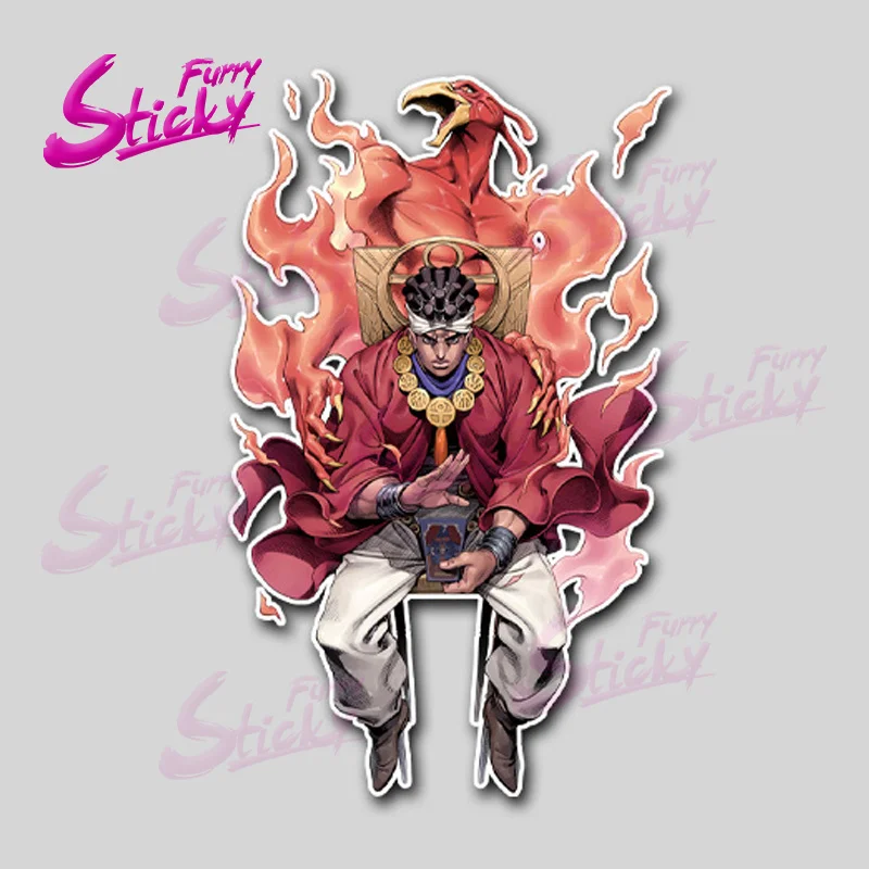 Пушистая липкая наклейка JOJO крутая аниме на автомобиль автомобильные аксессуары