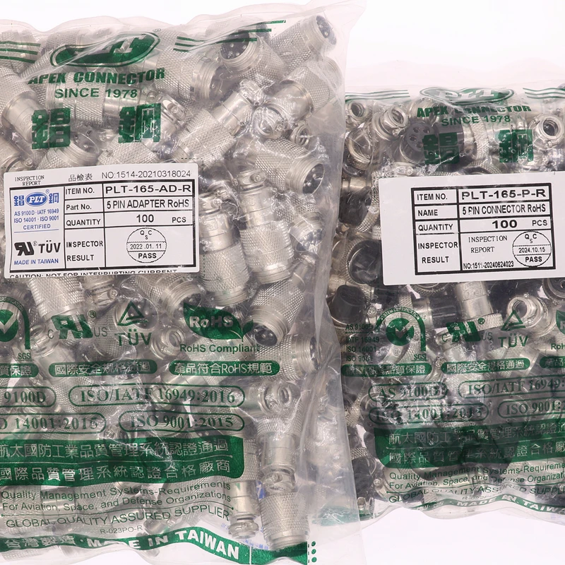 PLT-165-AD-R PLT-165-P-R APEX 5-контактный разъем папа-мамаφ16 Круглый авиационный адаптер