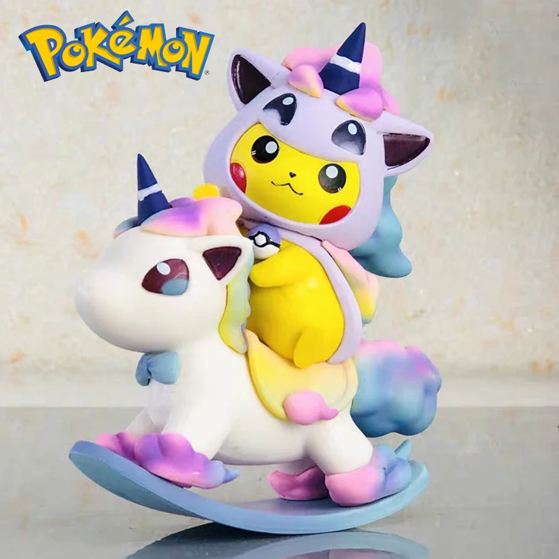 

Покемон Аниме Пикачу Косплей Единорог фигурки кавайная Модель ПВХ экшн-фигурки декоративная статуя детские игрушки подарки на день рожден...