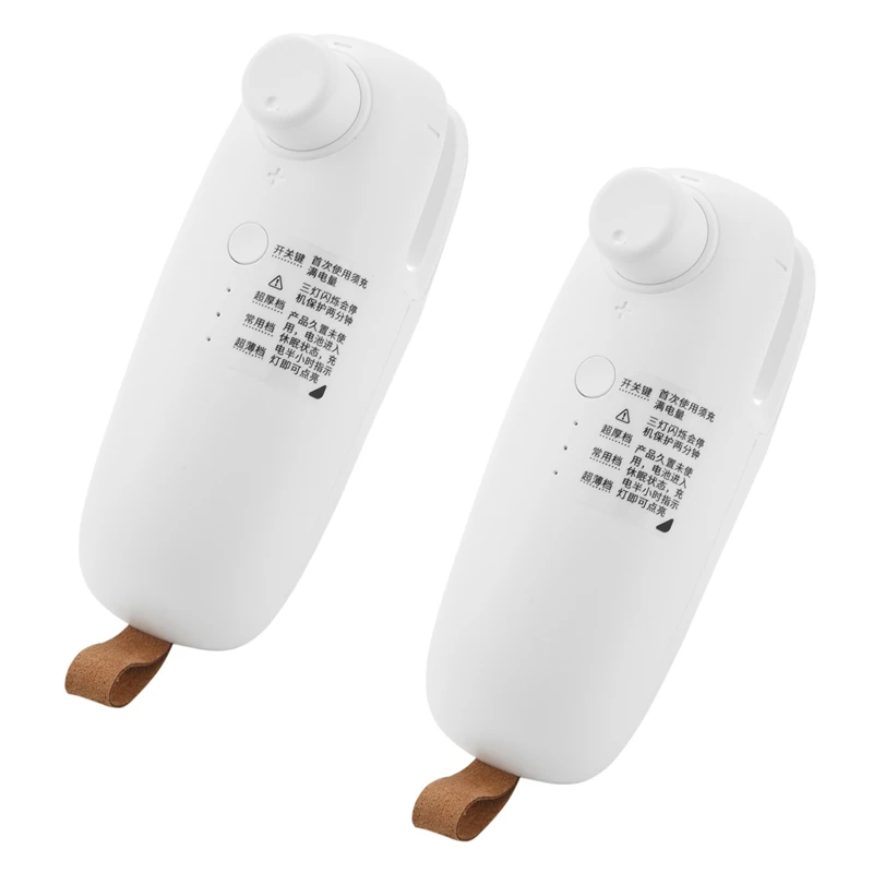 

2X USB Charging Portable Heating Plastic Bag Sealing Machine Cordless Handheld Vacuum Food Sealing Machine