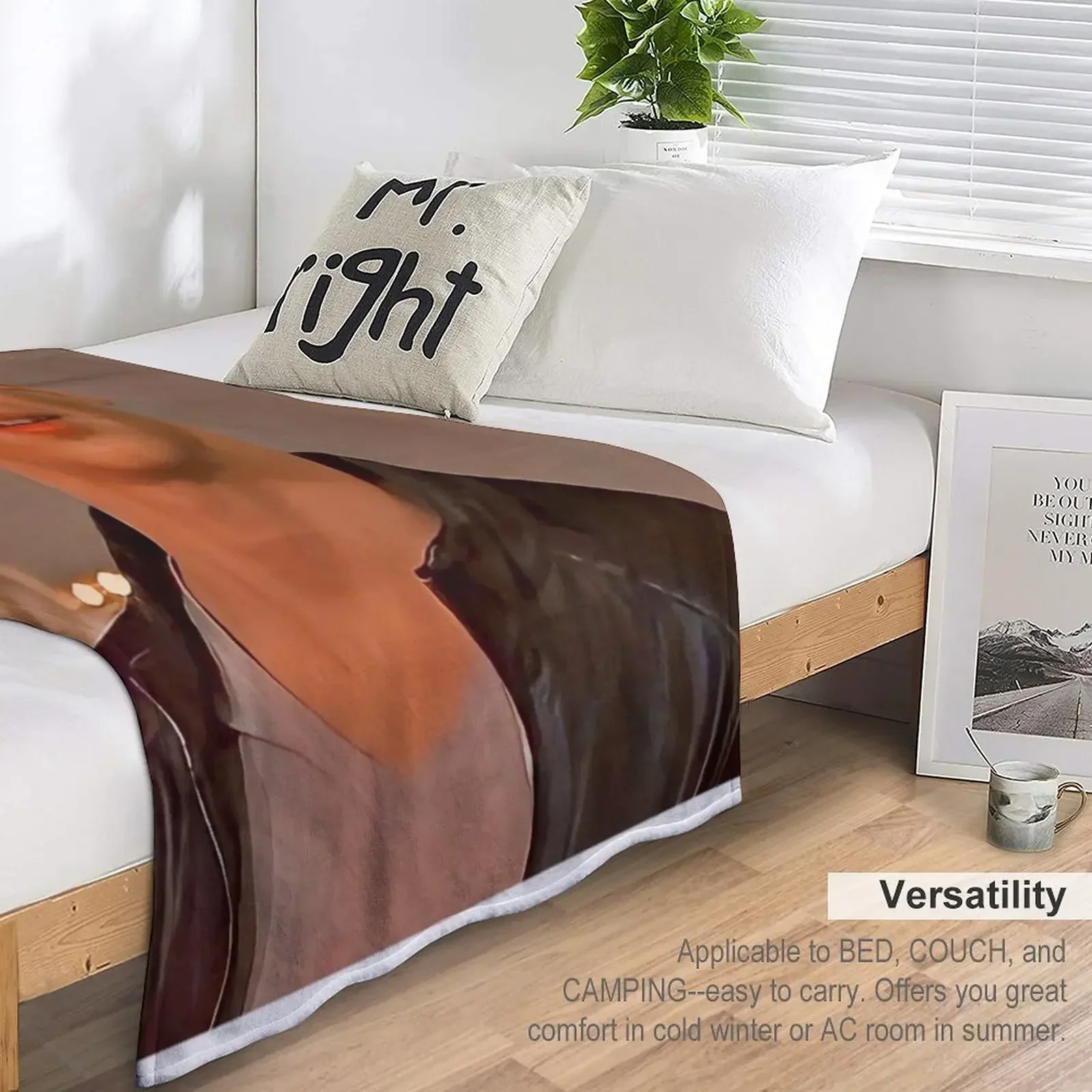 Летний плед-одеяло с принтом Генри Харта