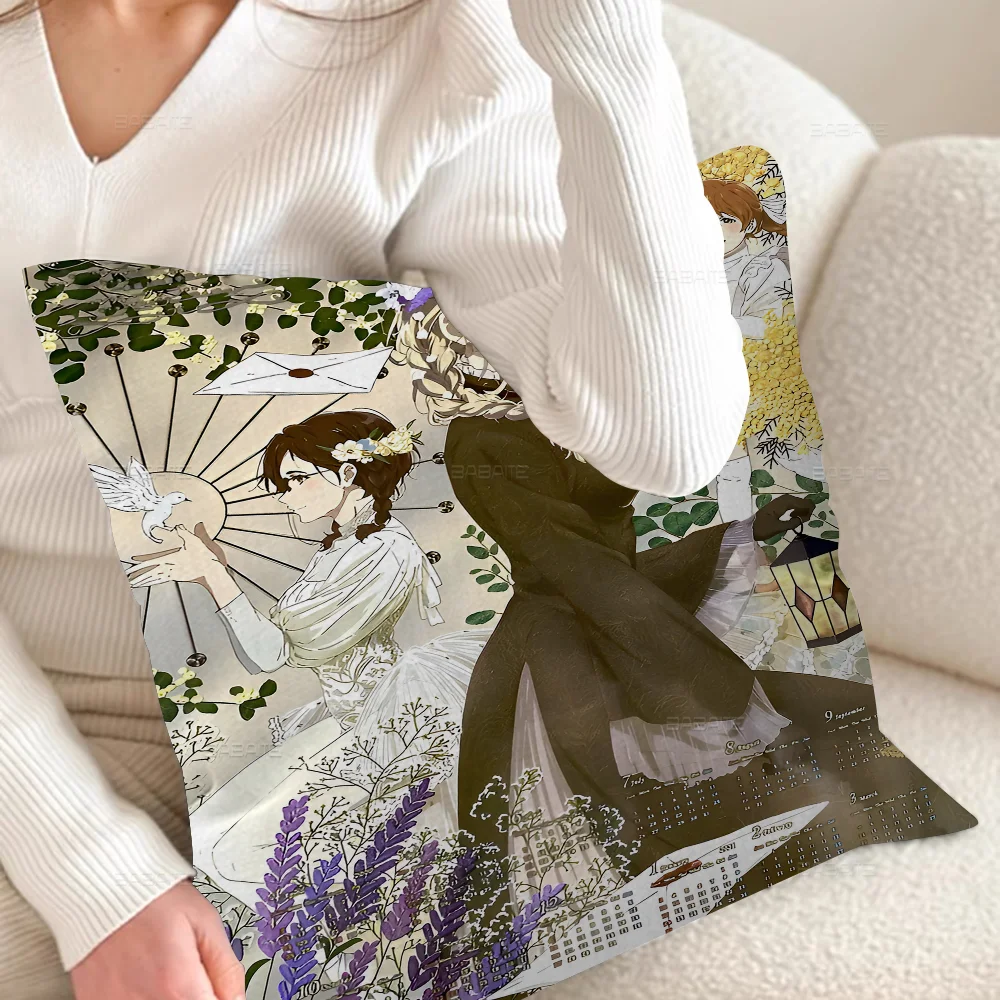 Популярный японский аниме фиолетовый Evergarden персонализированная наволочка для