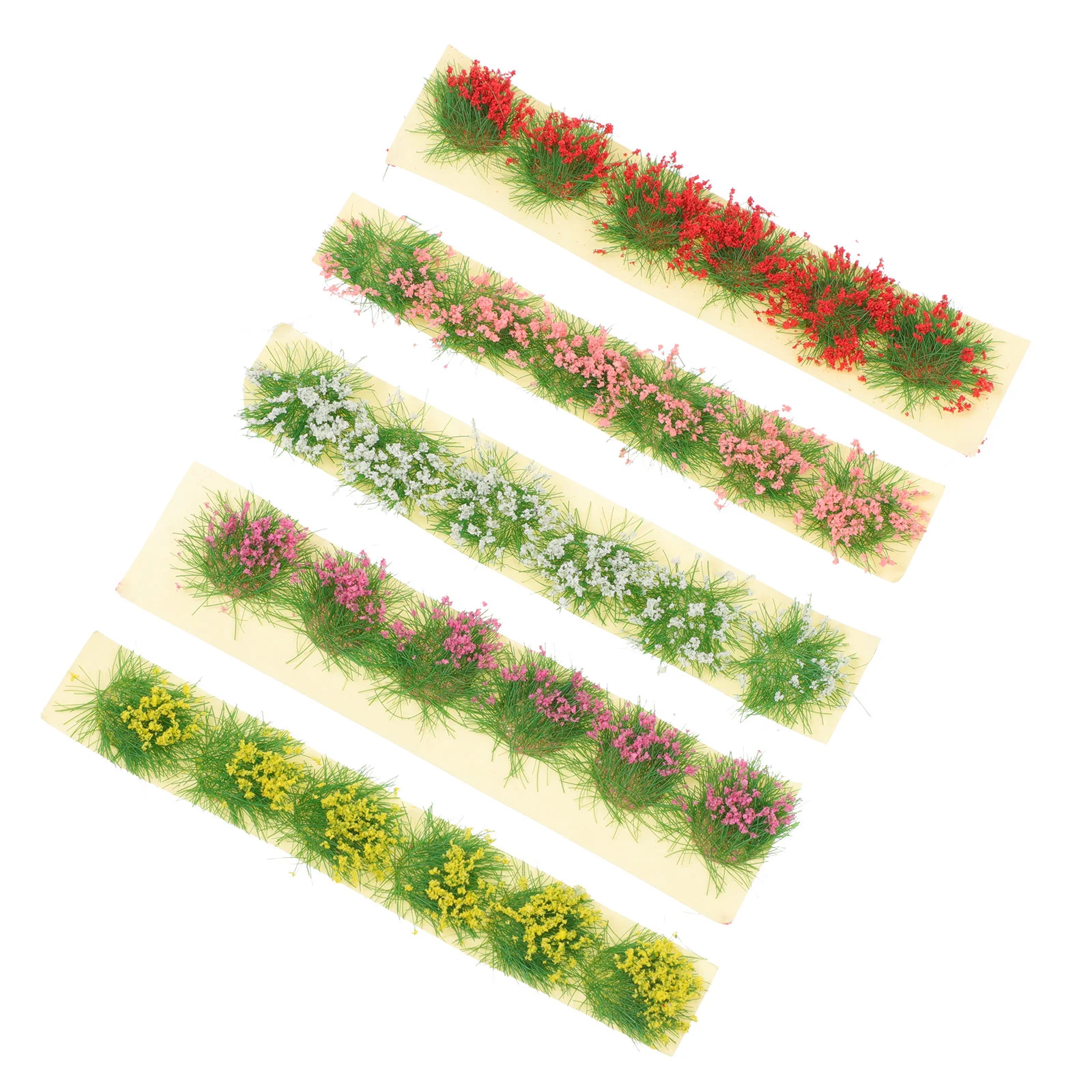 

5 Pcs Micro Landscape Cluster Flowers DIY Decor Mini Succulent Plants Simulation Grass Clusters Crafts Moss Scene