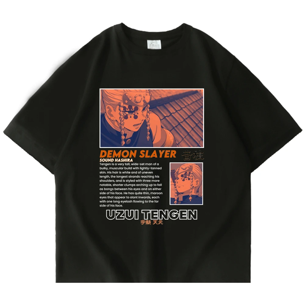 

Футболка Мужская/женская оверсайз с коротким рукавом, топ с японским аниме рассекающим демонов, уличная одежда для пар