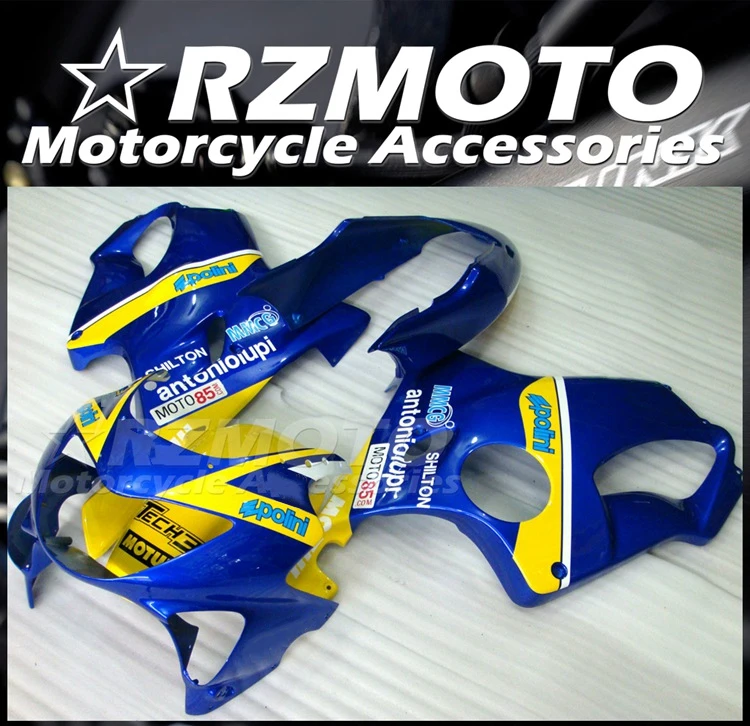 

4Gifts New ABS Injection Mold Fairings Kit Fit For HONDA CBR600 F4 1999 2000 99 00 Bodywork Set Custom Free Blue Yellow