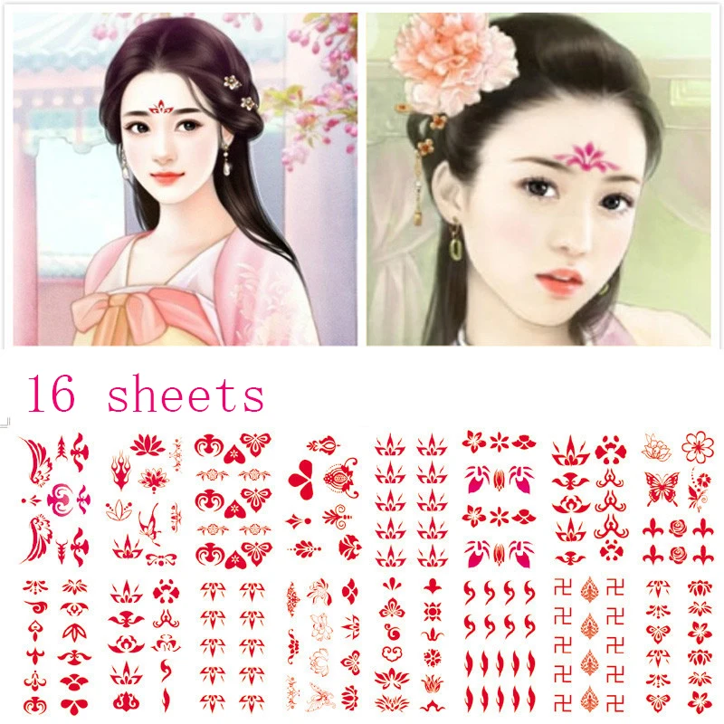 

Временная тату-наклейка, самоклеящиеся водостойкие наклейки для макияжа глаз, лица, бровей, ювелирные изделия, боди-арт, украшения для ногте...