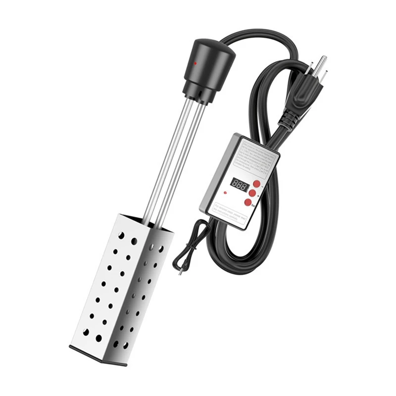 

1500W Immersion Heater, Pool Heater Automatic Timer, Safe Pool Heating Immersion Heater,Perfect for Home US Plug