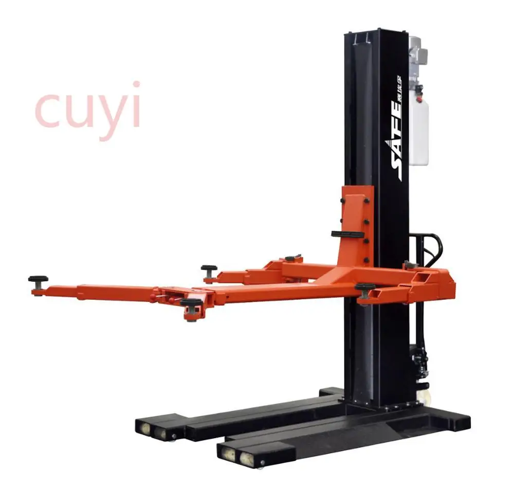 

2500kg Movable electric single post car lift car jack SF-M2500 with CE