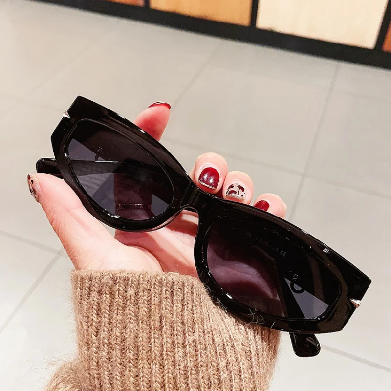 

Square Glasses Rivet Cat Eye Sunglasses Men's Personality YK Sunglasses Women's New