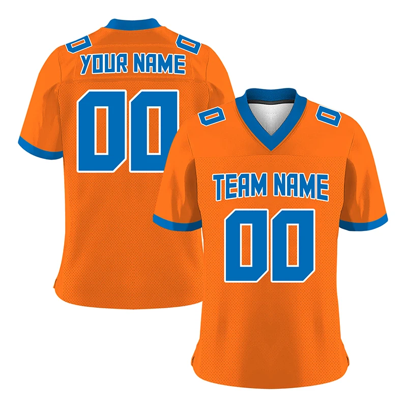 Оранжевые футболки для регби футболка на заказ американский футбол мужские