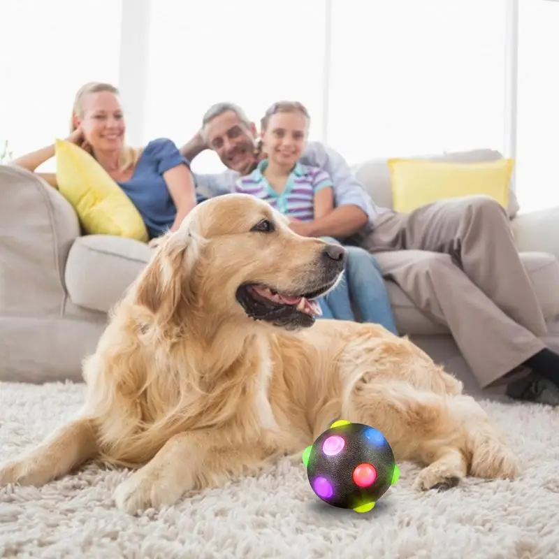 Light Up Dog Ball Interactive Dog Ball BiteResistant Jolly S