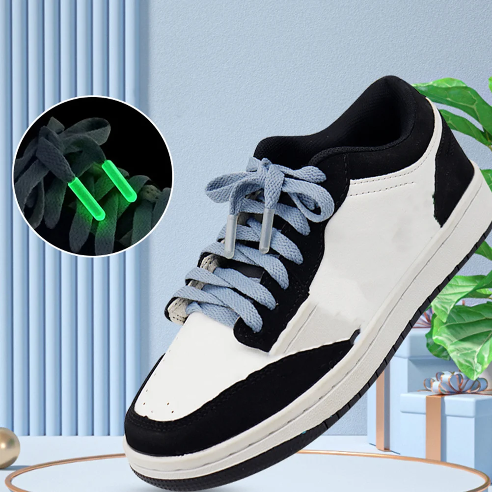 8Pcs Shoe Lace Plastic Safe Shoelace Tips Shoelace Tip Aglets Noctilucent Aglets for Fixing Shoelace