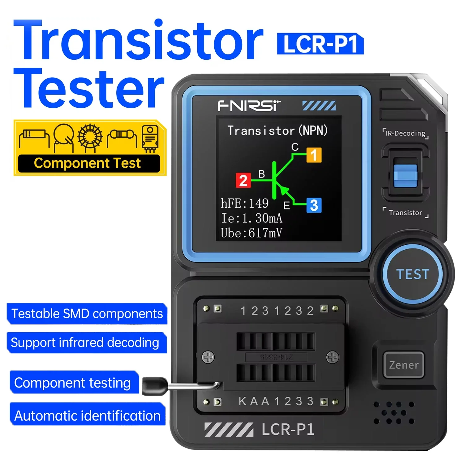 Профессиональный измеритель емкости и сопротивления для диодов триодов