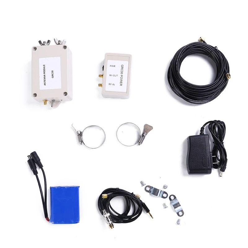 

Active Loop Antenna GRC30 2In1 Short Wave Receiving Antenna Kit with Power Box 0.1-180MHZ for Radio Enthusiasts,US Plug