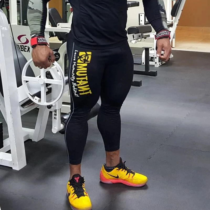 

Men Leggings Compression Quick dry Skinny Pants Man Gyms Fitness Workout Muscle Bodybuilding Trousers Male Joggers Sportswear