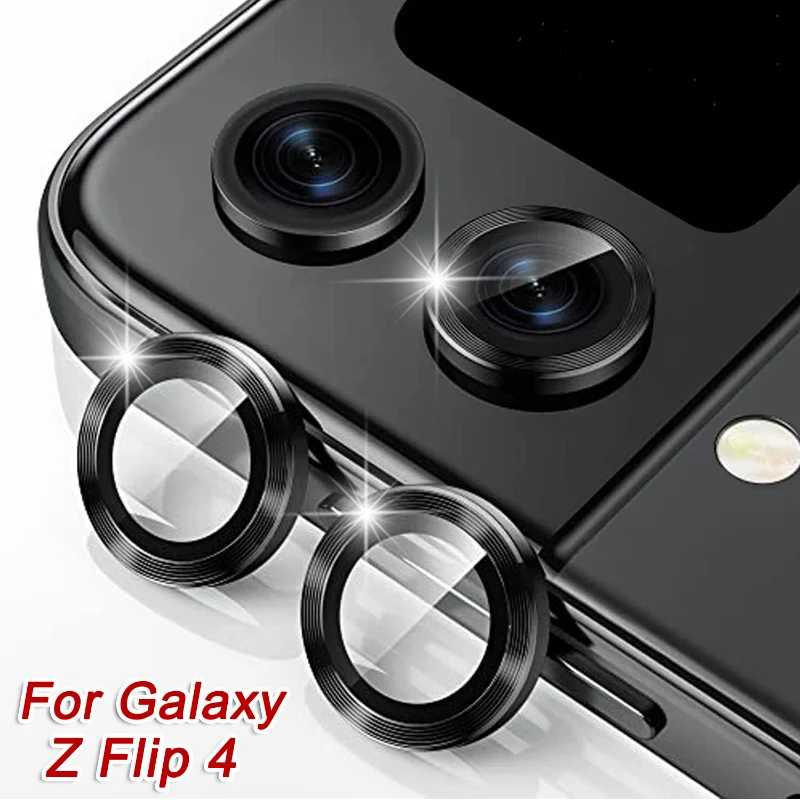 

For Samsung Galaxy Z Flip 4 Camera Lens Protector Case Cover Anti-Scratch Tempered Metal Camera Lens Film for Samsung Z Flip4