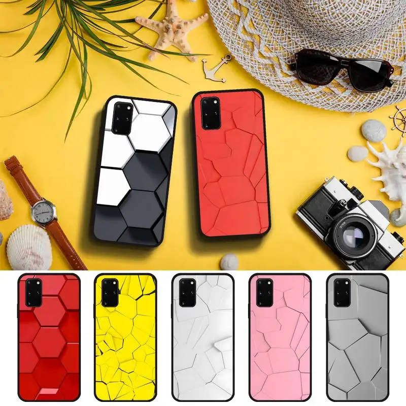 

creative hexagon Phone Case For Samsung S7 Edge S20 Fe Lite S21 S30 Ultra S8 S9 S10 E Plus fundas shell cover