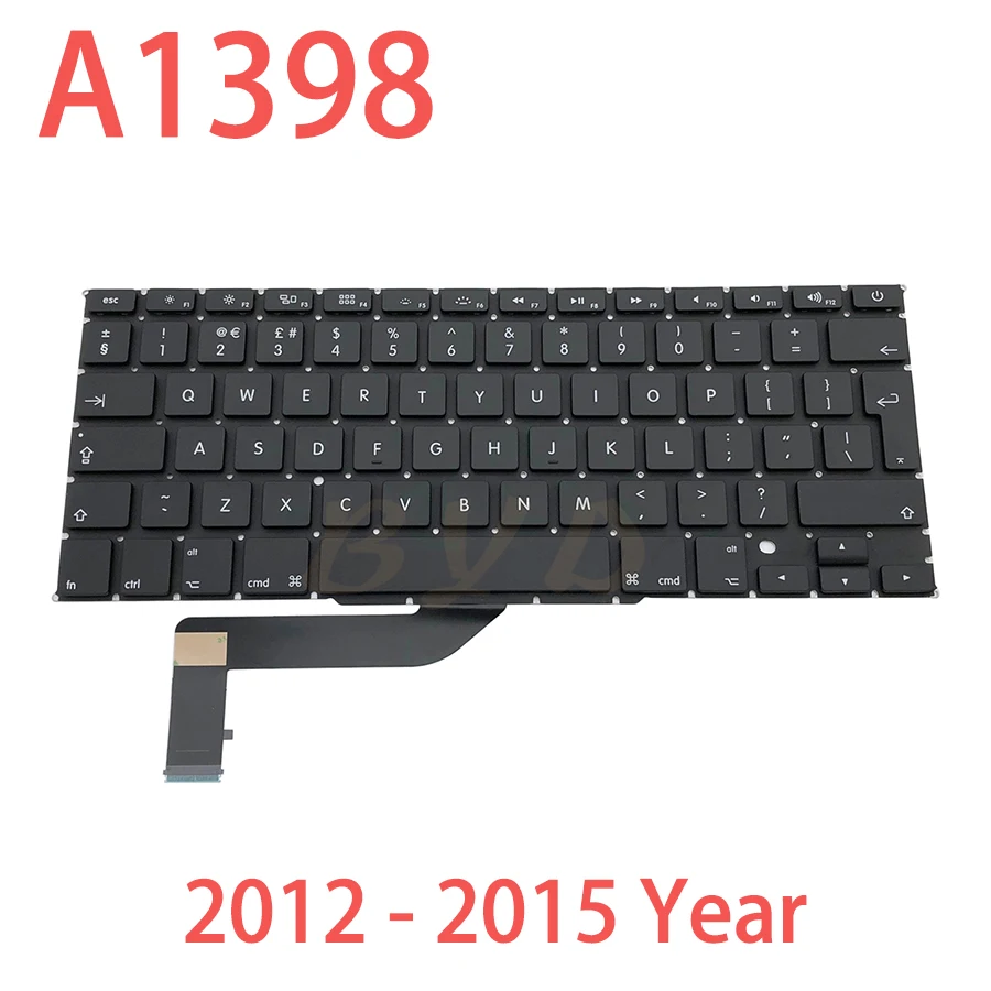 Клавиатура A1278 A1286 A1465 A1466 A1398 A1502 с английской раскладкой