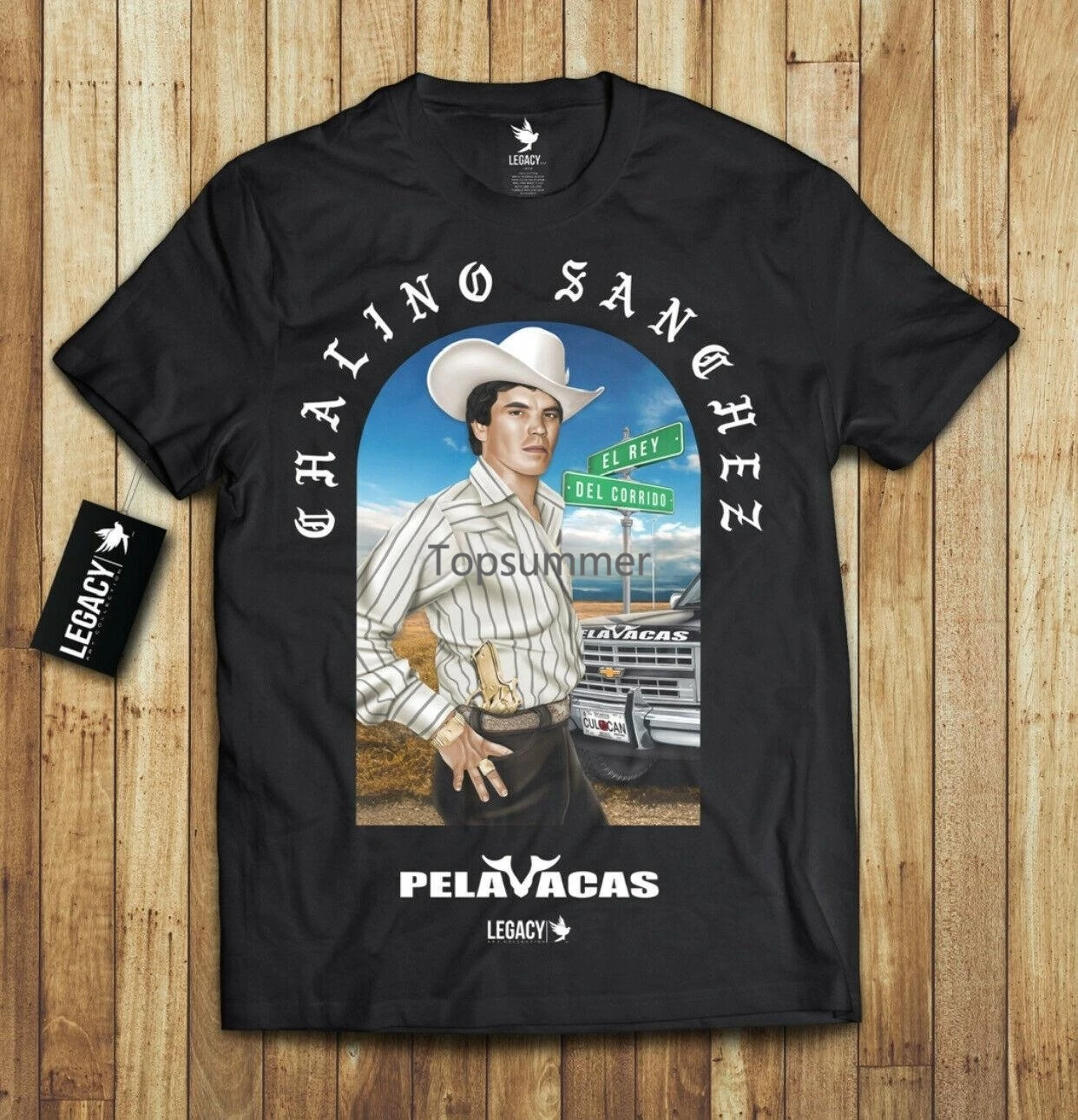 

Chalino Sanchez Pelavacas T-Shirt 100% Cotton Limited Edition Free Shipping New