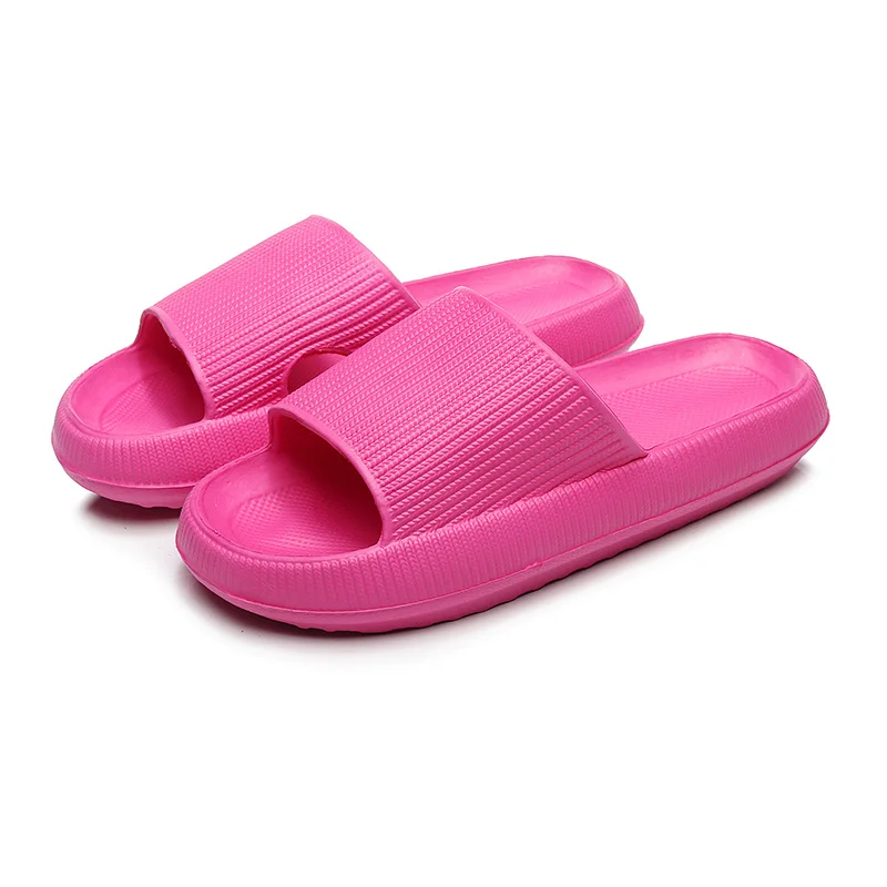 

Thick Platfrom Bathroom Home Slippers Women Fashion Soft Sloe EVA Indoor Slides Woman Sandals 2023 Summer Non-slip Flip Flops