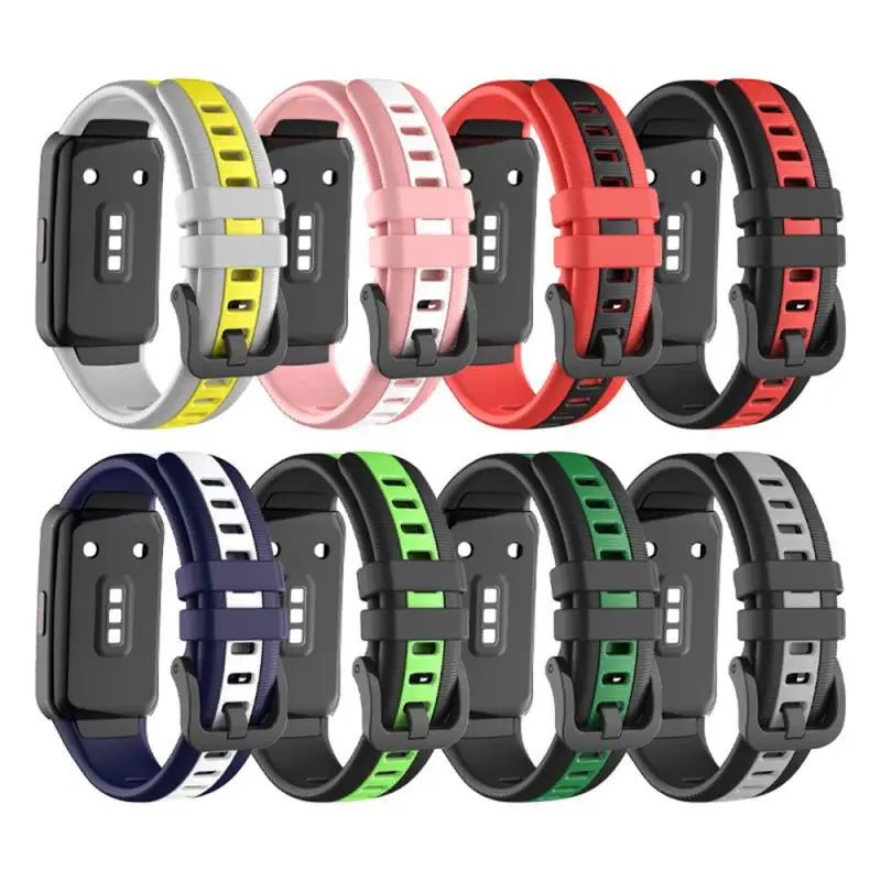 

Strap For Huawei Band 6 Silicone Replacement Sport Strap Smart Watchband Bracelet For Huawei Band6 Honor Band 6 Watch Strap
