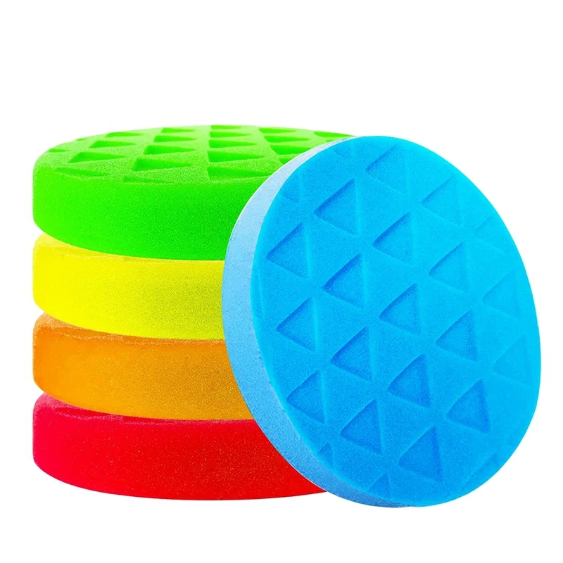 

Набор полировальных накладок, набор из 5 шт. 6-дюймовых накладок, треугольные дизайнерские автомобильные накладки для полировки Автомобильн...