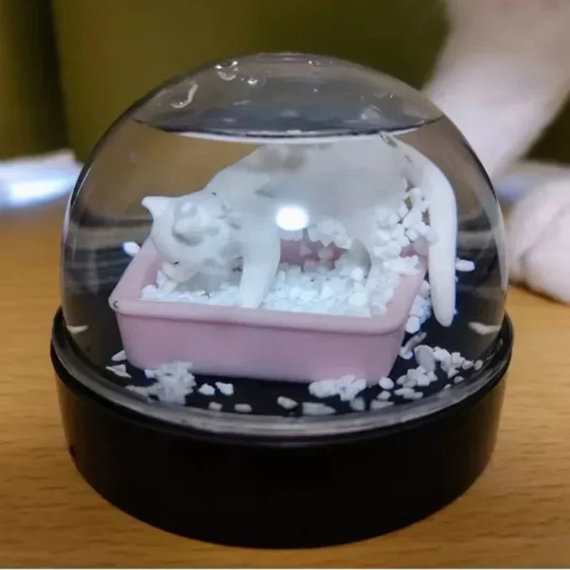 KITAN капсульные игрушки японский кошачий туалет снежинки хрустальные шары милые