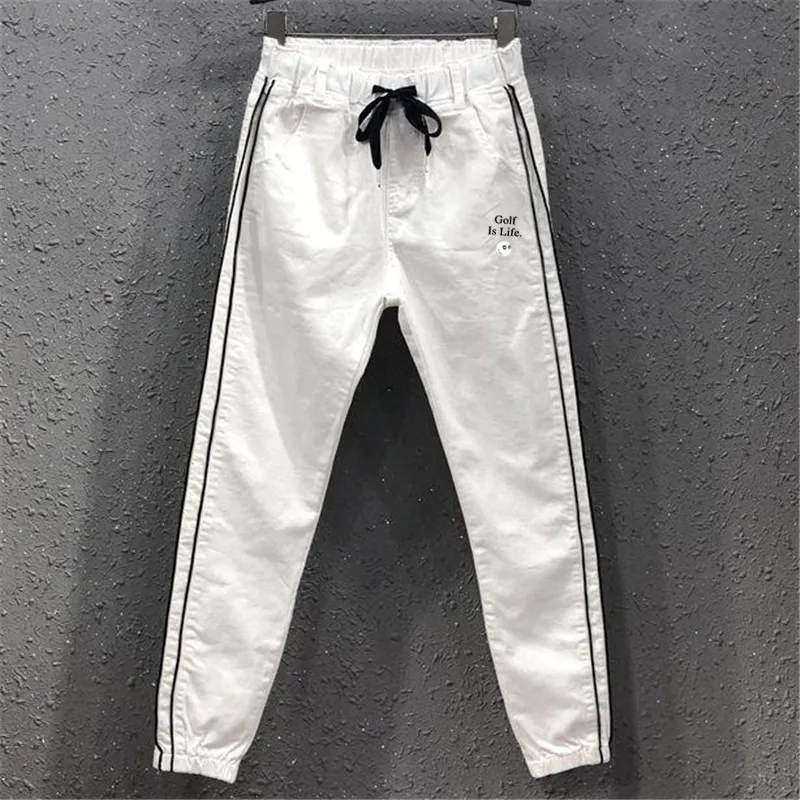 Women's golf jersey, quick drying elastic pants, casual and fashionable, autumn, new style