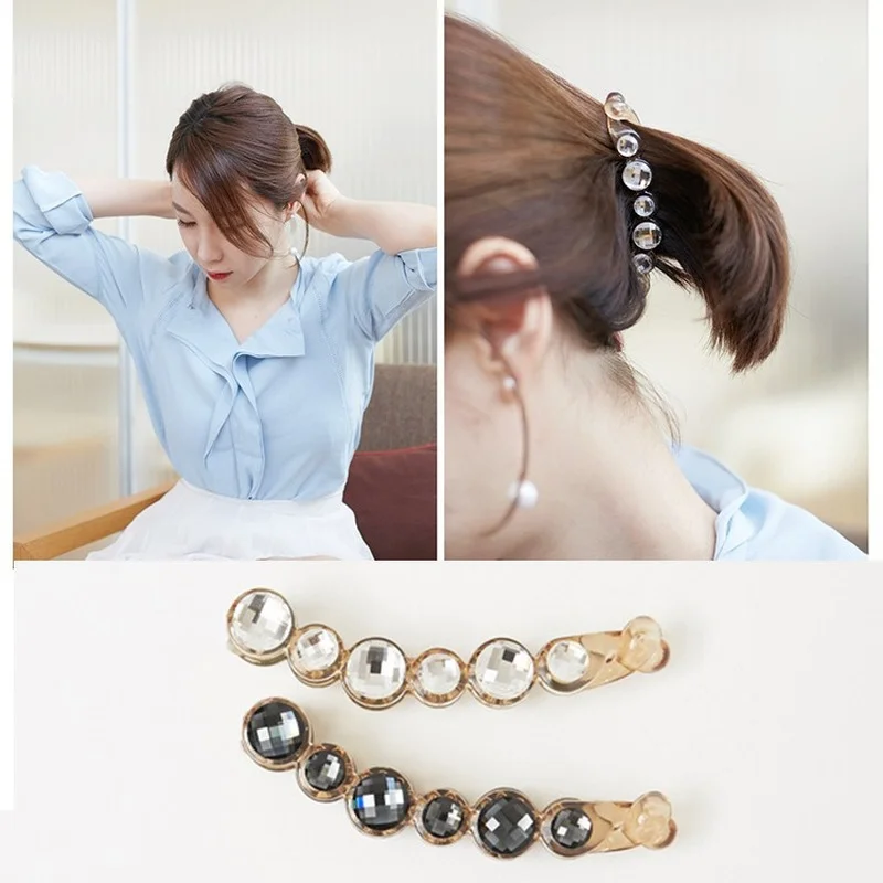 

1PCS Fashion Long Hair Accessories Artificial Shell Hair Barrettes Elegant Banana Clips Ponytail Hairpins Hair Clip Clamp
