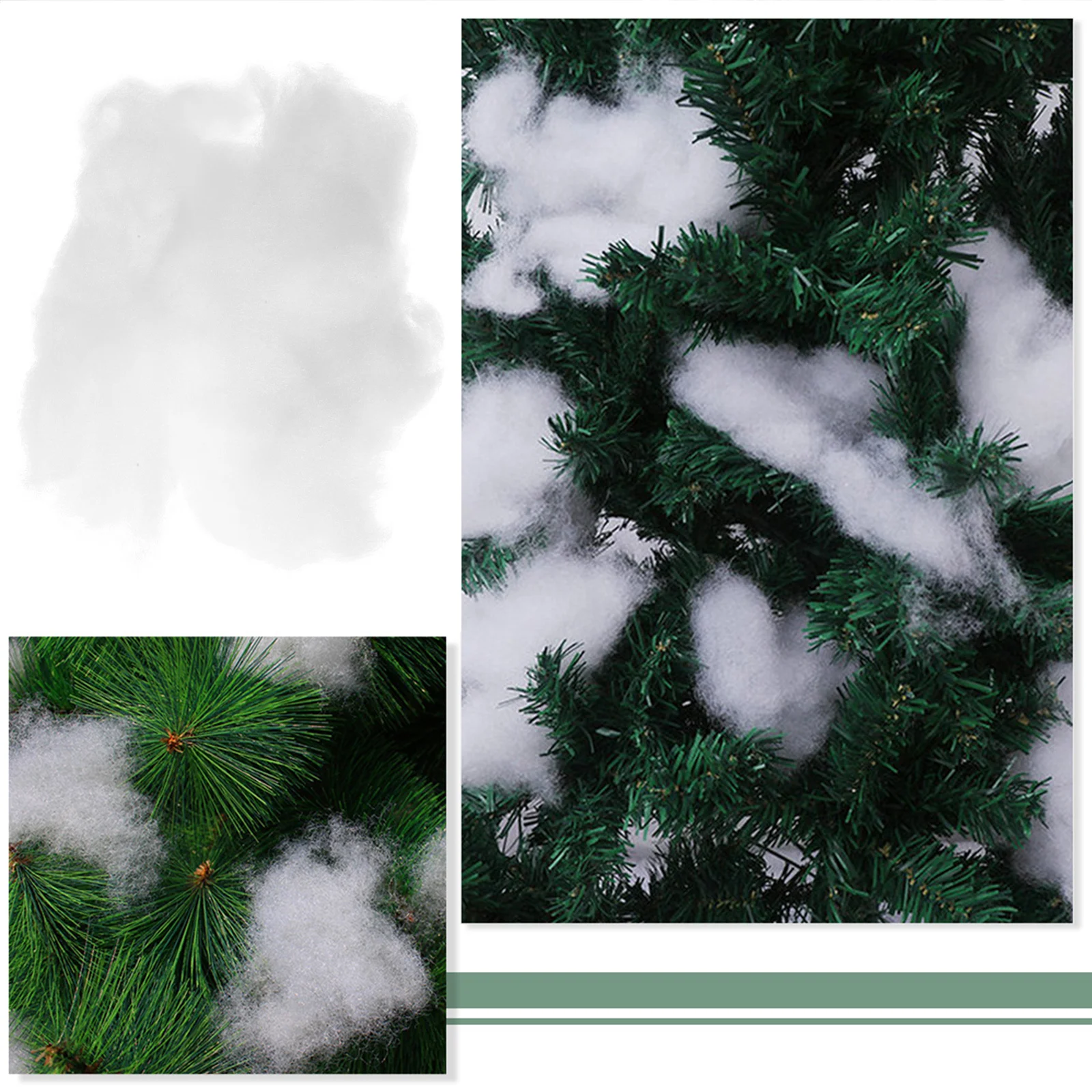 

3pcs Fake Snow Decorations Fluffy Christmas Artificial Snow Christmas Decor Winter Fake Snow