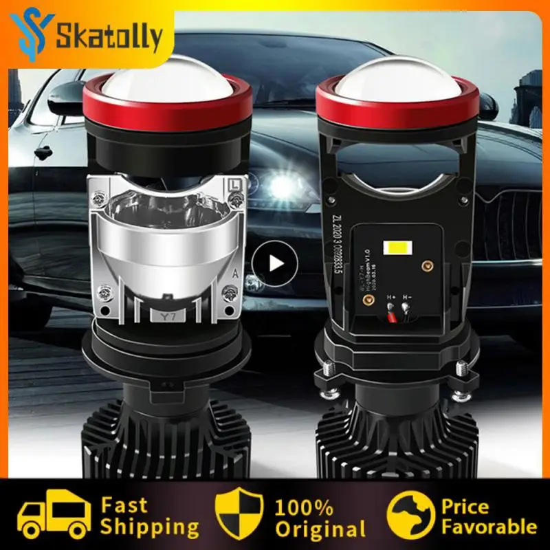 

Ip67 Retrofit Fisheye Light Concentrating Lens Waterproof Car Led Headlights Fan Cooling Design Durable Car Accessories 6000k