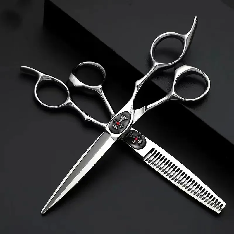 

hairdressing scissors，Professional Barber Scissors，VJ10 Steel 6"/7" Flat Cut Hair Scissors Set，High-end Salon Haircut Scissors