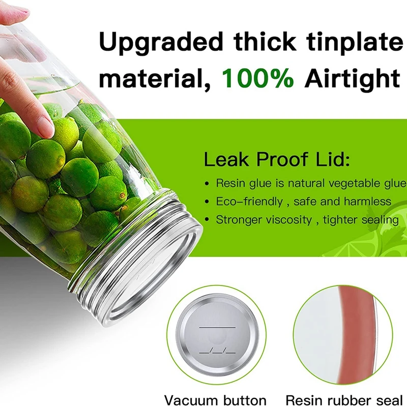 100 шт. крышки для консервирования с широким горлышком шариков банок Керр