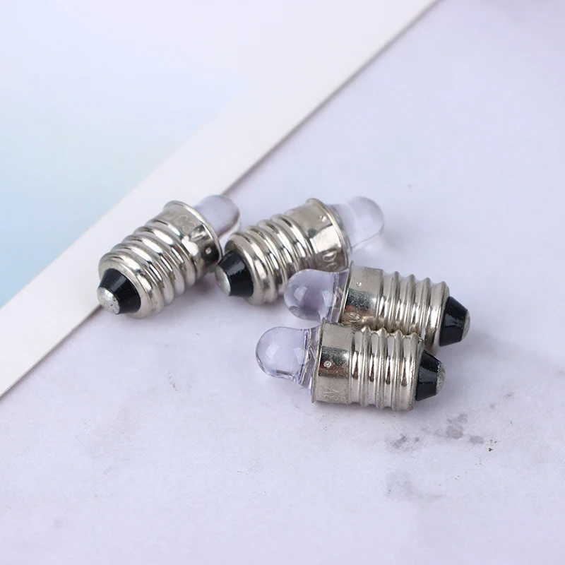 2 шт. E10 светодиодный фонарик лампа постоянного тока 3 В 6 инструментальная