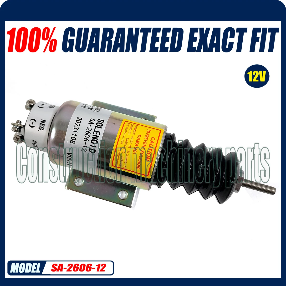 12 В SA-2606-12 Электромагнитный клапан отключения топлива SA-2606-A для микшера Mitsubishi 3