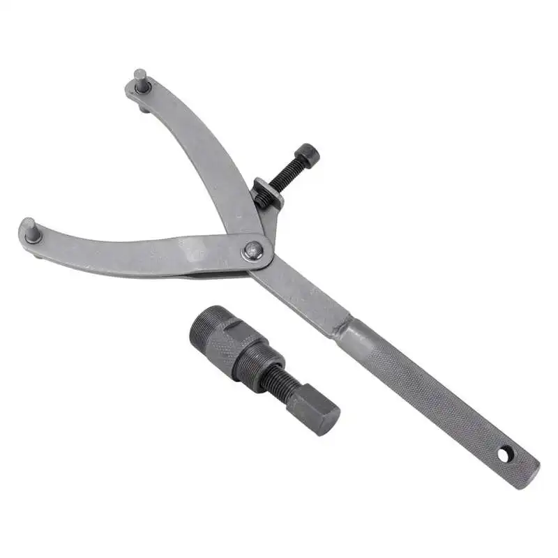 

Sprocket Spanner Wrench Motorcycle Flywheel Wrench Adjustable Fine Workmanship with 24mm 27mm Magneto Flywheel Puller for ATV