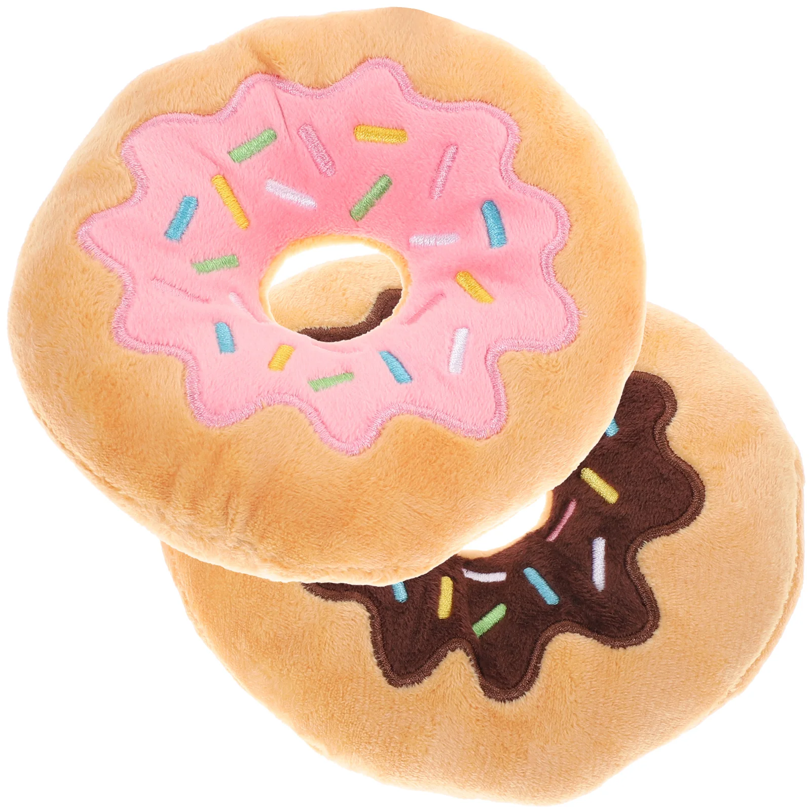 

Toys Dog Toy Pet Chew Sound Plush Doughnut Dogs Donut Puppy Playing Squeaky Funny Bite Birthday Cotton Cute Interactive Puzzle