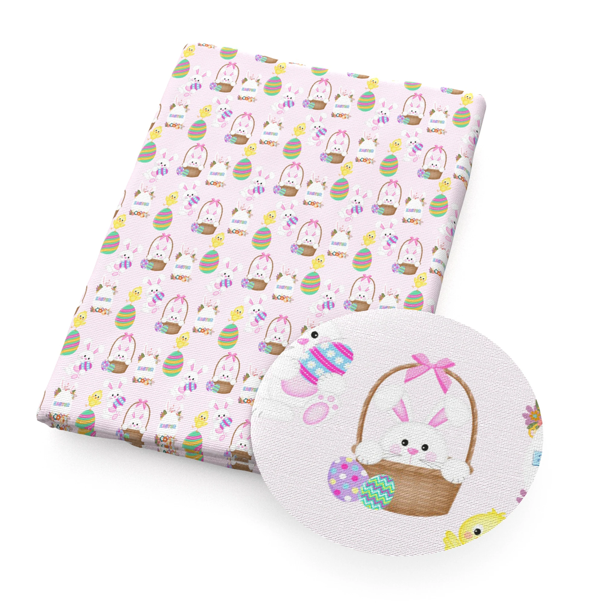 Кролик морковь пасхальный полиэстер хлопковая ткань Лоскутная Ткань шитье