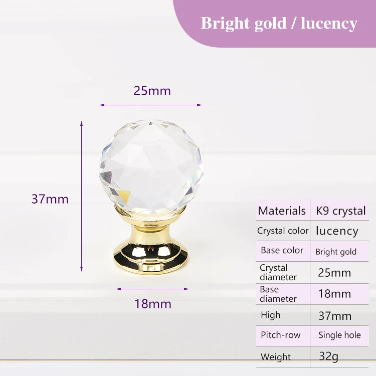 

Ручки для шкафов TOPNIKE хрустальные