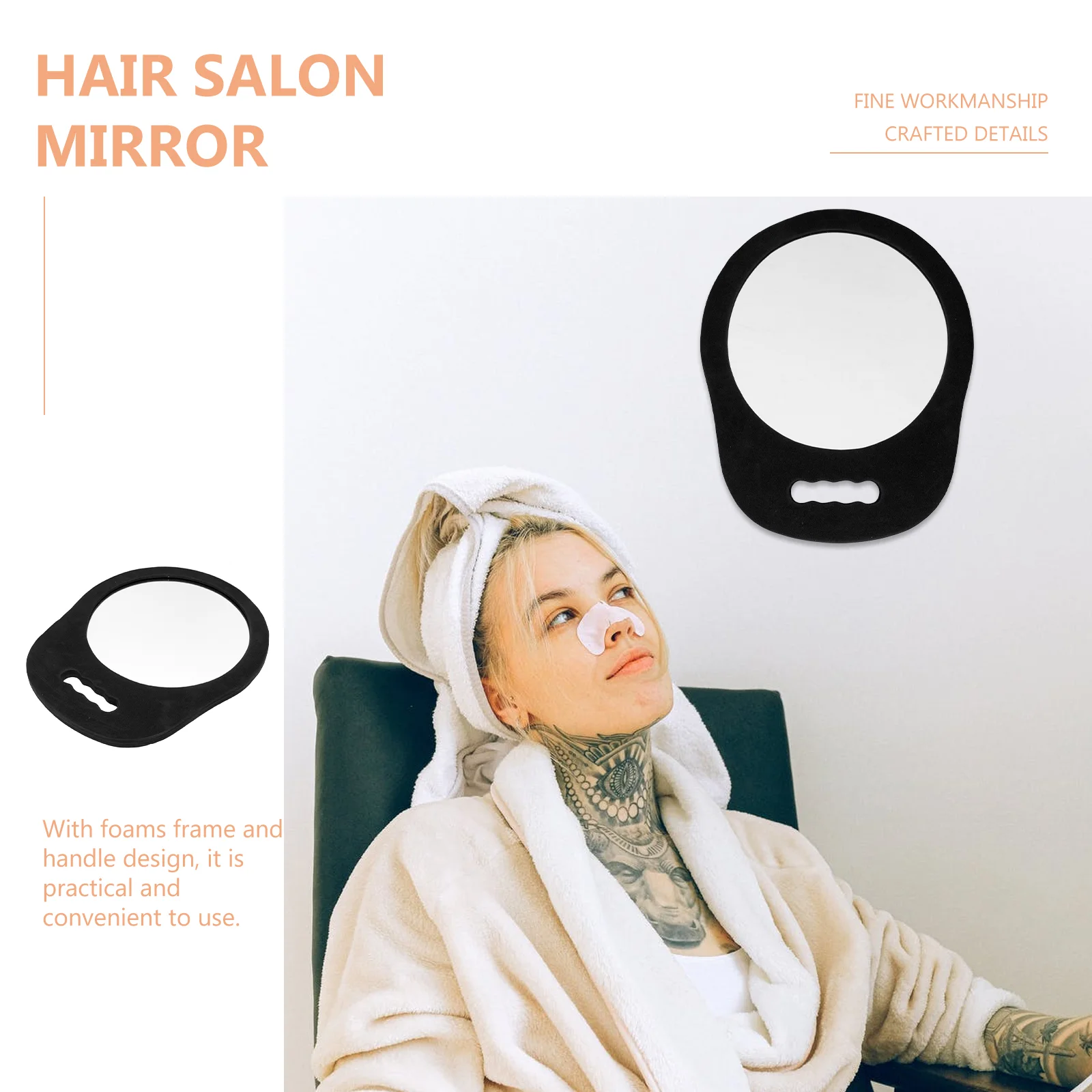 Зеркало из пенопласта ручные винтажные зеркала для макияжа парикмахерской