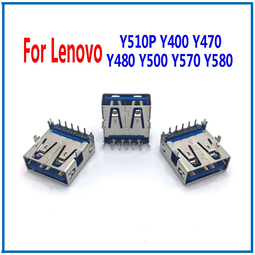 

1-10PCS NEW Laptop USB 3.0 Jack Socket Port Connector For Lenovo Y510P Y400 Y470 Y480 Y500 Y570 Y580 USB 3.0 Jack