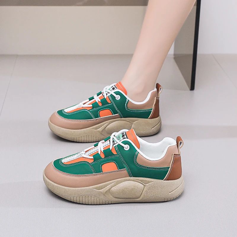 Фото Горячая распродажа: Женские повседневные кроссовки Air Fashion с защитой от скольжения, дышащие, для активного отдыха, теннисные, модные женские кроссовки №3