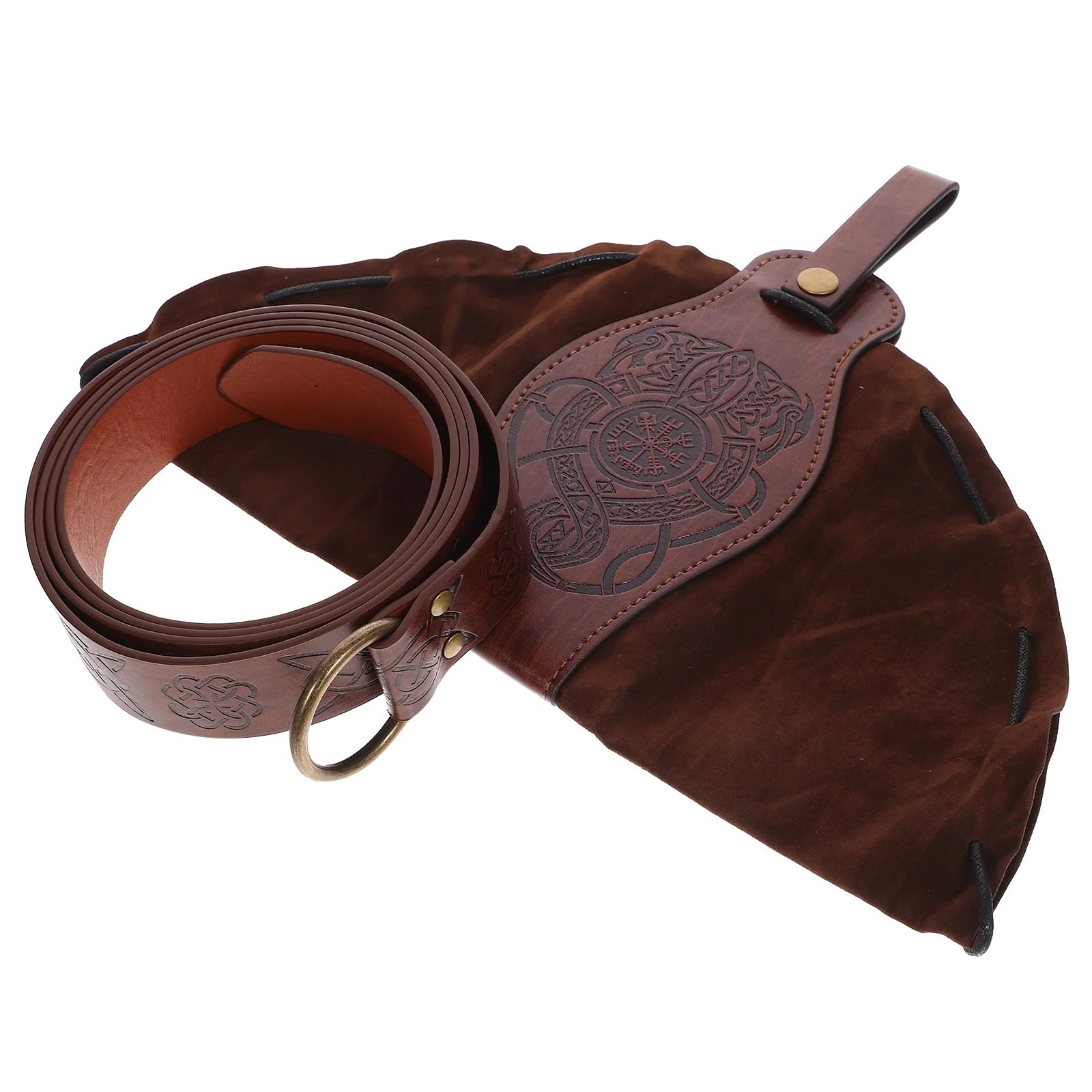 

Medieval Belt While Renaissance Costume Waist Bag Cosplay Drawstring Accessories Men's Viking Clothes for