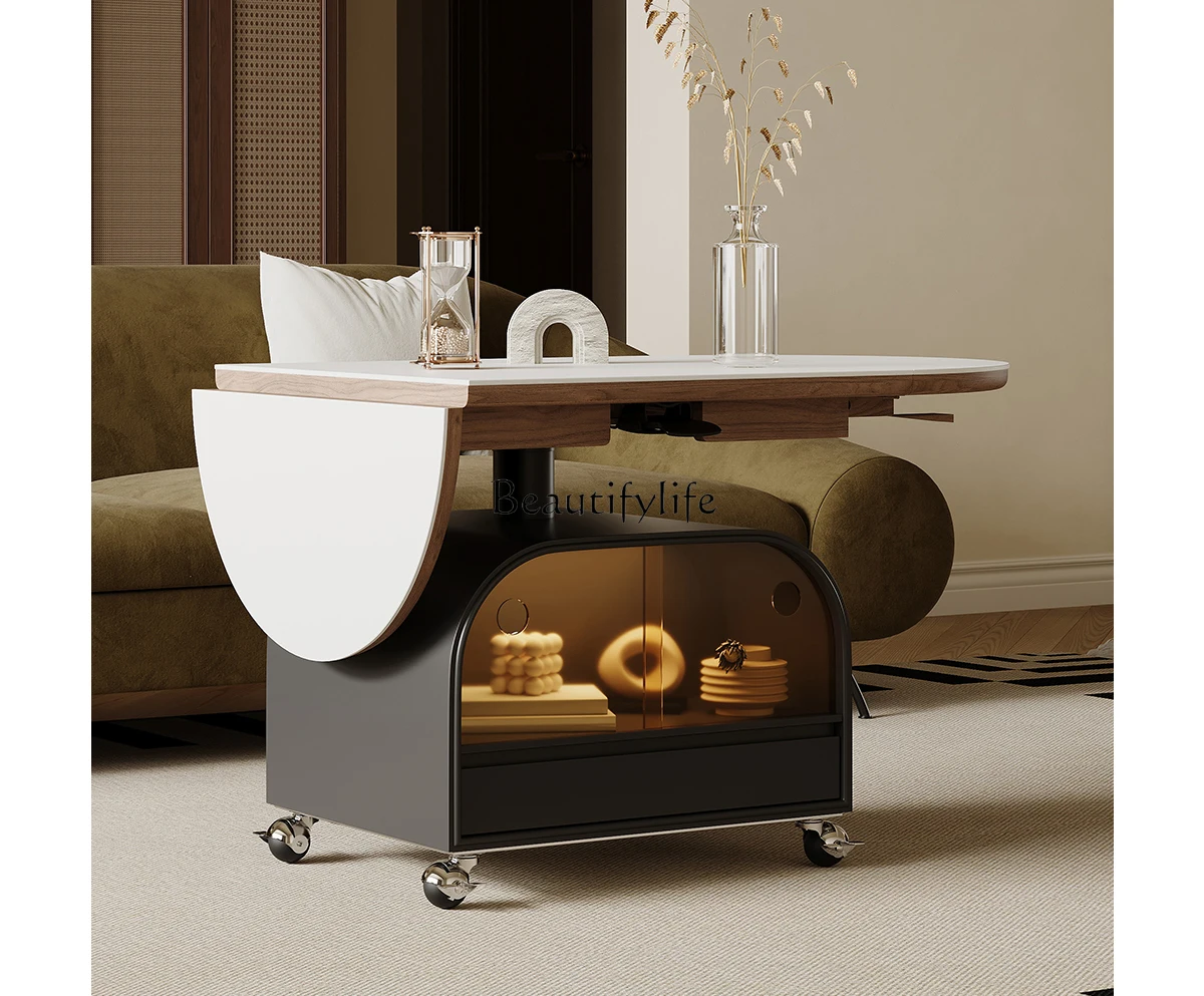 Итальянский минималистичный овальный обеденный стол из каменной плиты